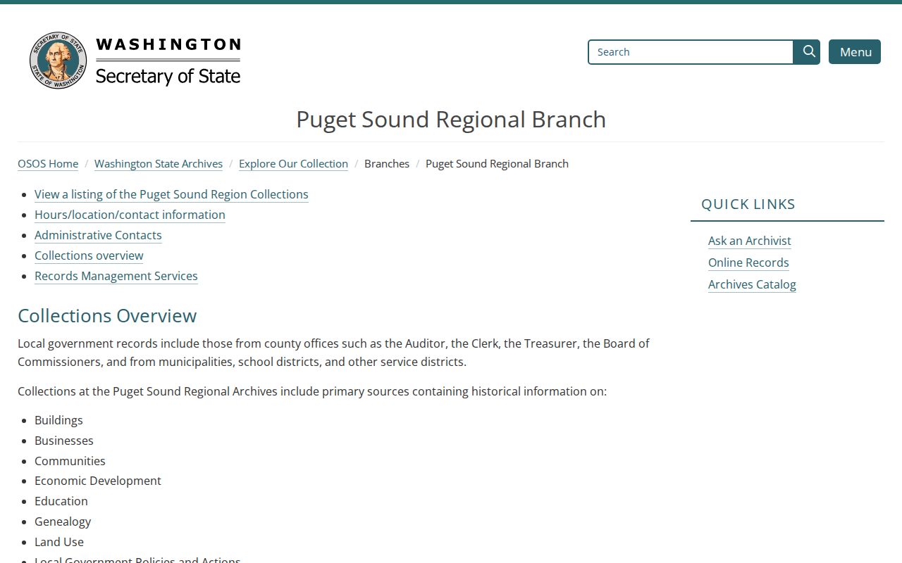 Shoreline previous residents research in the Puget Sound Regional Archives holdings