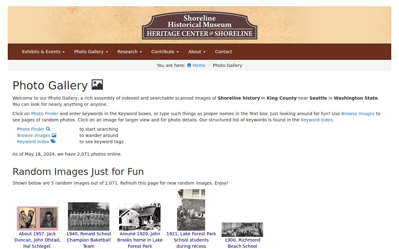 Shoreline previous residents clues in the Historical Museum photo search